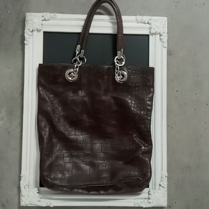 Cynthia Rowley Brown Leather Bag | Lined | EUC